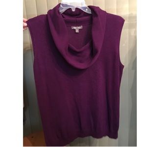 Purple Cowl Neck Tank